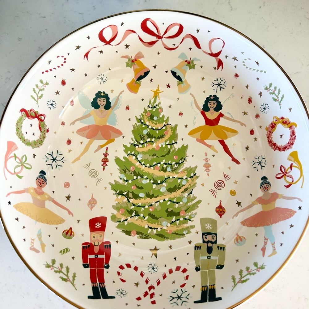 Nutcracker Christmas ceramic bowl